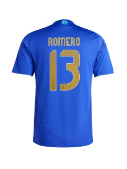 Argentina Cristian Romero #13 Replika Borta Kläder Copa America 2024 Kortärmad